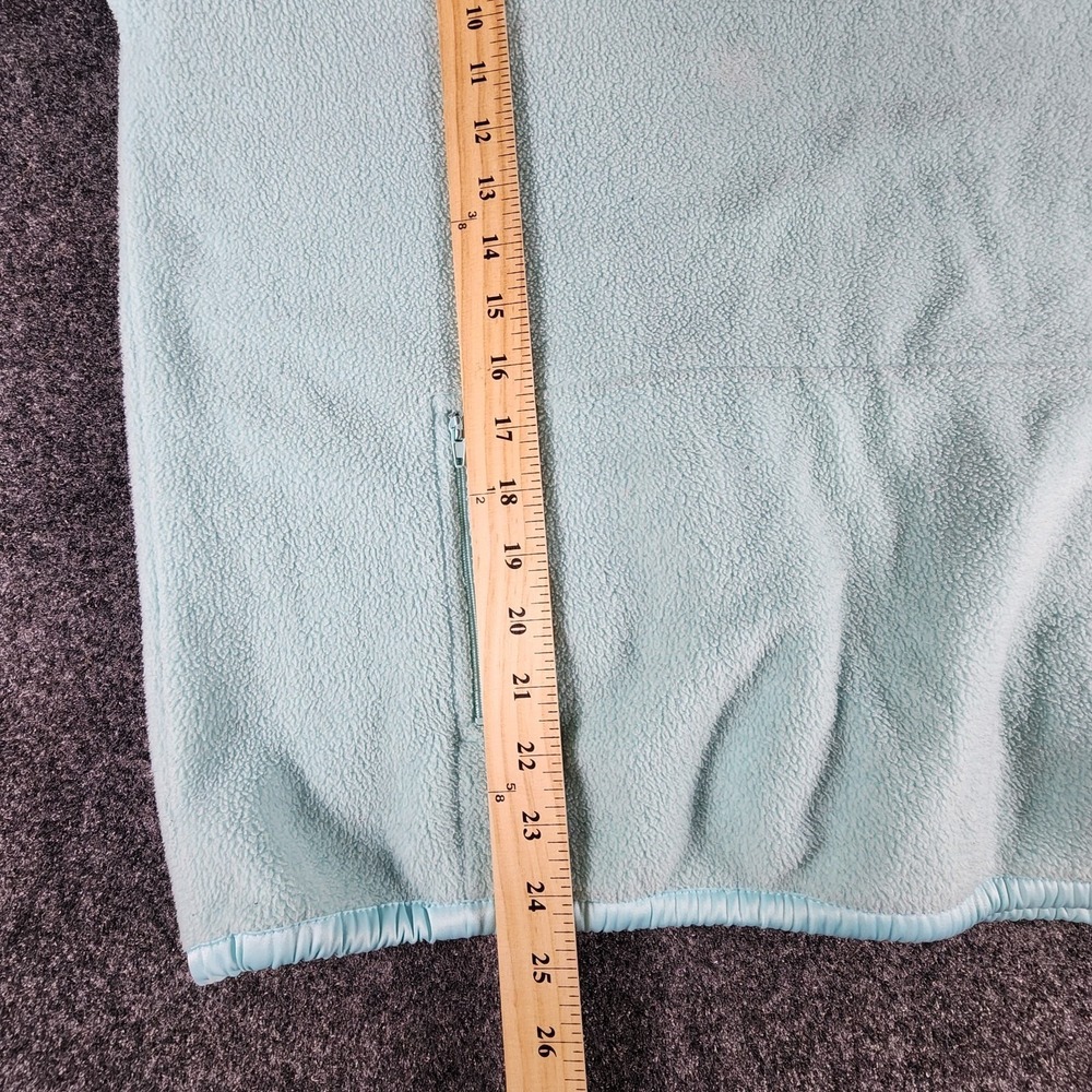 New York & Company Sweater Women's M Quarter Zip Mock Neck Light Blue Preppy - Picture 8 of 8